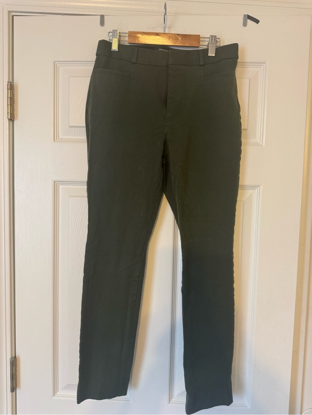 Banana Republic Sloan high-rise in army green Sz 6P